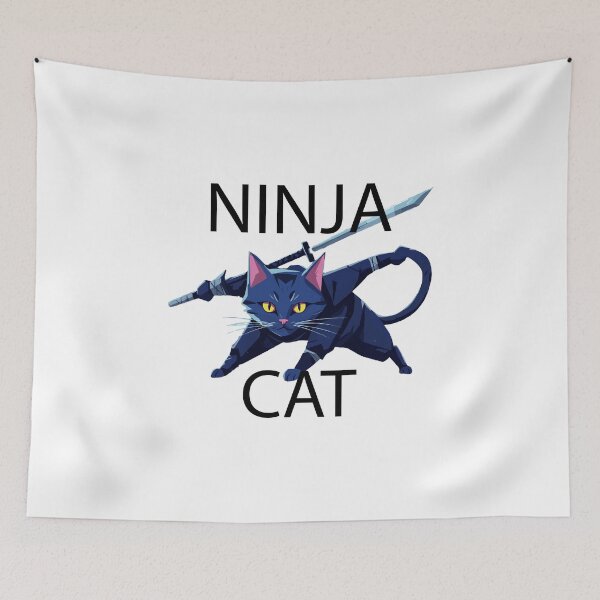 Item preview, Ninja Cat designed and sold by designsoftinaa.
