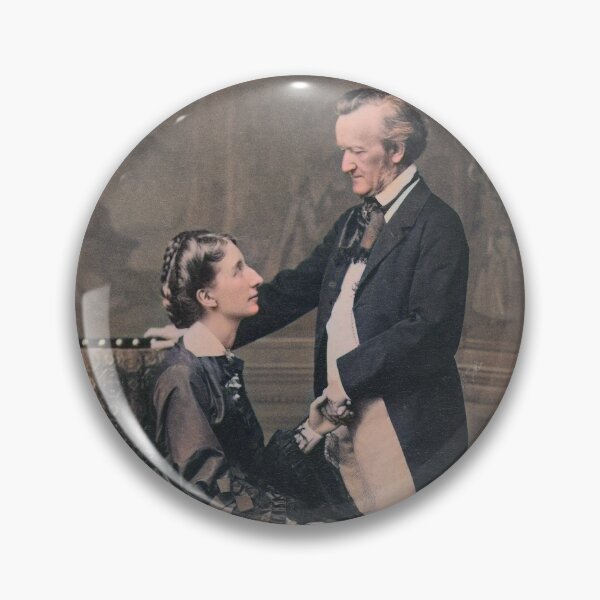 Item preview, Richard and Cosima Wagner in 1872 designed and sold by 19th Century in Color.
