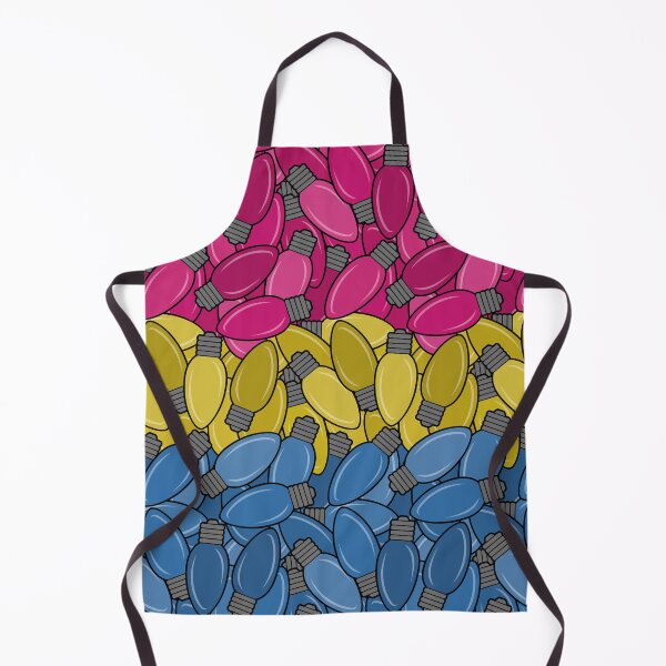 Item preview, Overlapping Christmas Lights in Pansexual Pride Flag Colors designed and sold by LiveLoudGraphic.