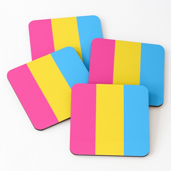 Item preview, Vertical Repeating Pansexual Pride Flag Pattern designed and sold by LiveLoudGraphic.
