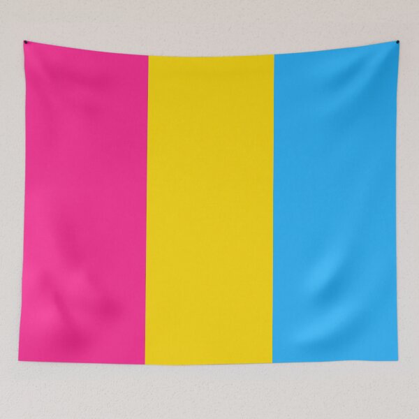 Item preview, Vertical Repeating Pansexual Pride Flag Pattern designed and sold by LiveLoudGraphic.