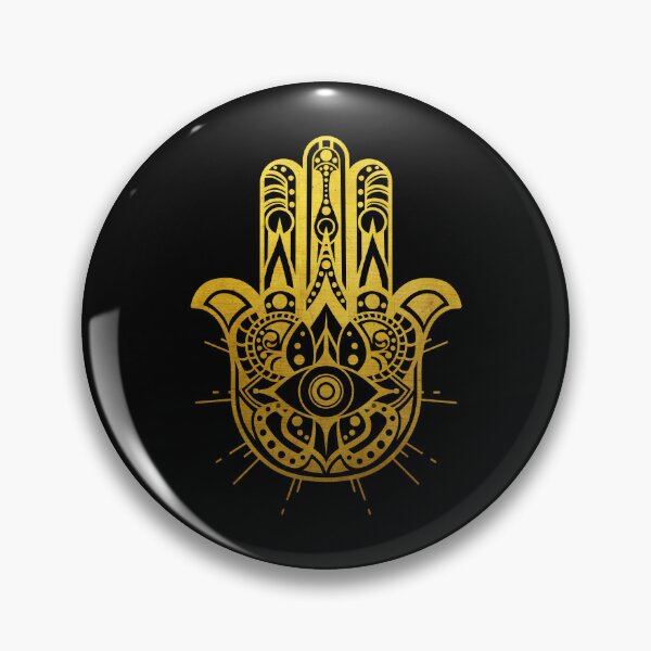 Artikelvorschau, Goldene Hamsa-Hand entworfen und verkauft von Geometrical Helianthus.