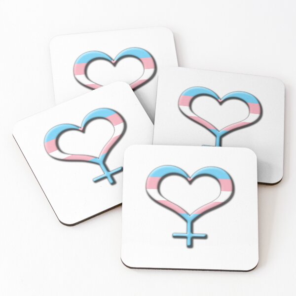 Item preview, Heart-Shaped Transgender Pride Female Gender Symbol designed and sold by LiveLoudGraphic.