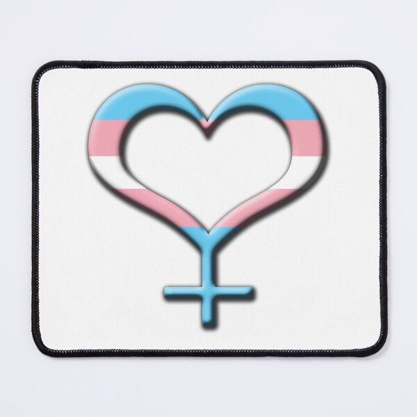 Item preview, Heart-Shaped Transgender Pride Female Gender Symbol designed and sold by LiveLoudGraphic.