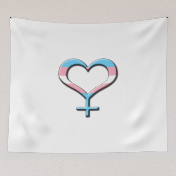 Item preview, Heart-Shaped Transgender Pride Female Gender Symbol designed and sold by LiveLoudGraphic.