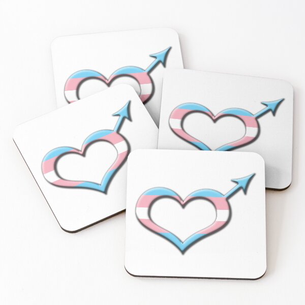 Item preview, Heart-Shaped Transgender Pride Male Gender Symbol designed and sold by LiveLoudGraphic.