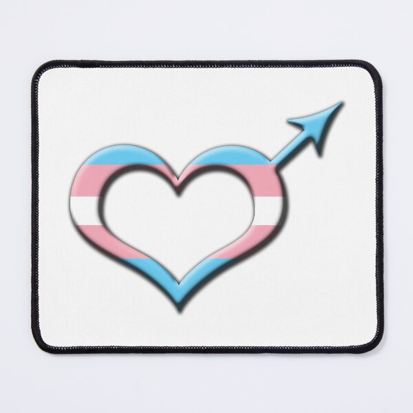 Item preview, Heart-Shaped Transgender Pride Male Gender Symbol designed and sold by LiveLoudGraphic.
