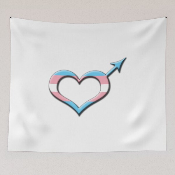 Item preview, Heart-Shaped Transgender Pride Male Gender Symbol designed and sold by LiveLoudGraphic.
