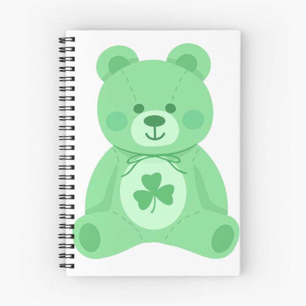 Item preview, shamrock teddy bear designed and sold by Camille Albers.