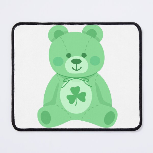 Item preview, shamrock teddy bear designed and sold by Camille Albers.