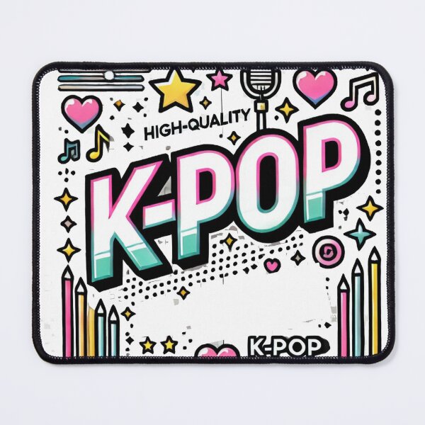 Item preview, K-Pop | Bold Korean Music Fan Typography Design designed and sold by Mena Collection.