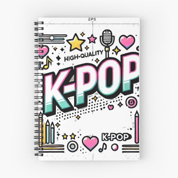 Item preview, K-Pop | Bold Korean Music Fan Typography Design designed and sold by Mena Collection.