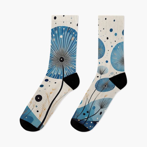 Item preview, Blue Black Dandelion - Abstract designed and sold by sonjas.