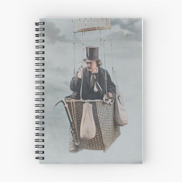 Item preview, Félix Nadar riding a balloon designed and sold by 19th Century in Color.