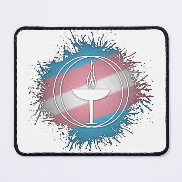 Item preview, Paint Splatter Transgender Pride Unitarian Universalism Symbol designed and sold by LiveLoudGraphic.