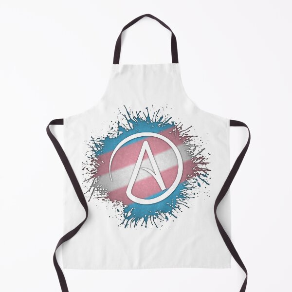 Item preview, Paint Splatter Transgender Pride Atheist Symbol designed and sold by LiveLoudGraphic.