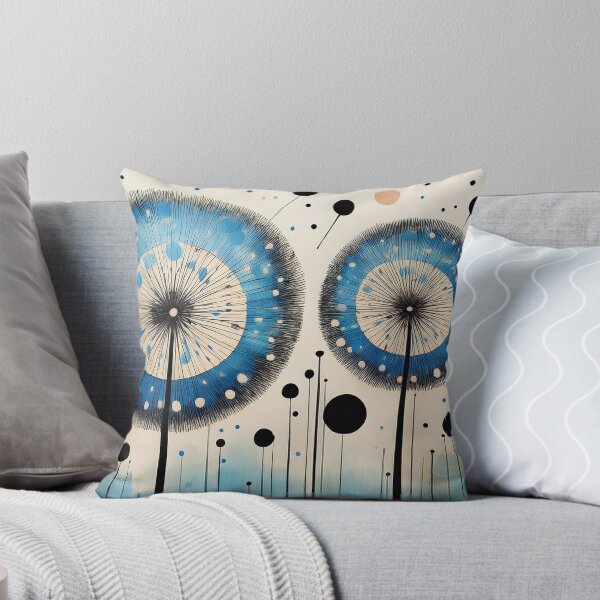 Item preview, Blue Black Dandelion - Abstract designed and sold by sonjas.
