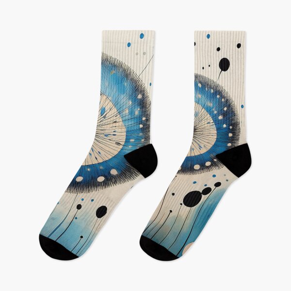Item preview, Blue Black Dandelion - Abstract designed and sold by sonjas.