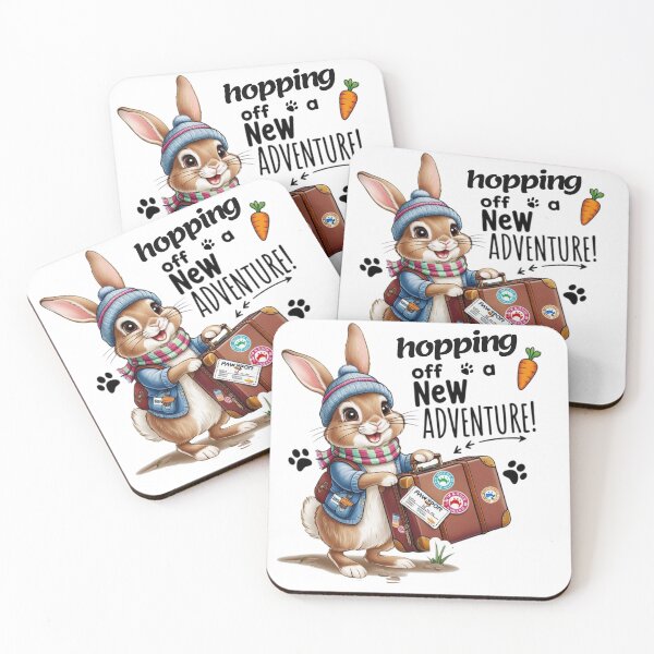 Item preview, Hopping Off on a New Adventure! | Travel Bunny Design designed and sold by bannzy.