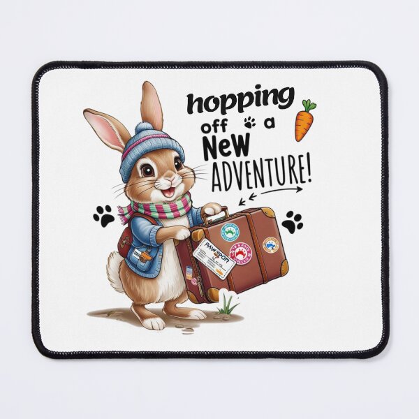Item preview, Hopping Off on a New Adventure! | Travel Bunny Design designed and sold by bannzy.