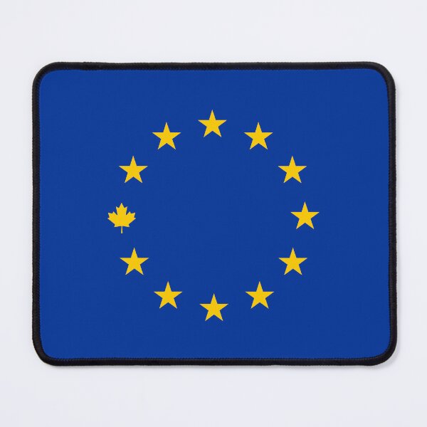 Item preview, EU-Canada Unity - Maple Leaf Among Stars (Blue) designed and sold by shoowack.