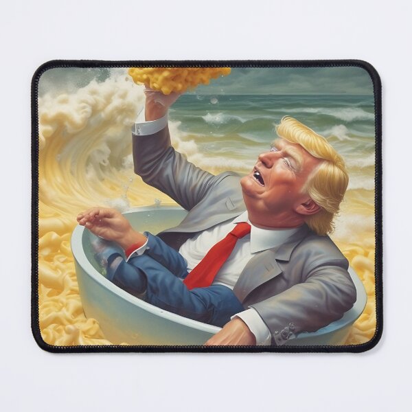 Artikelvorschau, Trump treibt in einem Meer aus Käse entworfen und verkauft von ToadfreakMcGee123.