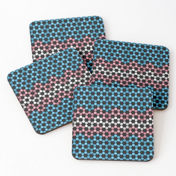 Item preview, Seamless Football Pattern in Transgender Pride Flag Colors designed and sold by LiveLoudGraphic.