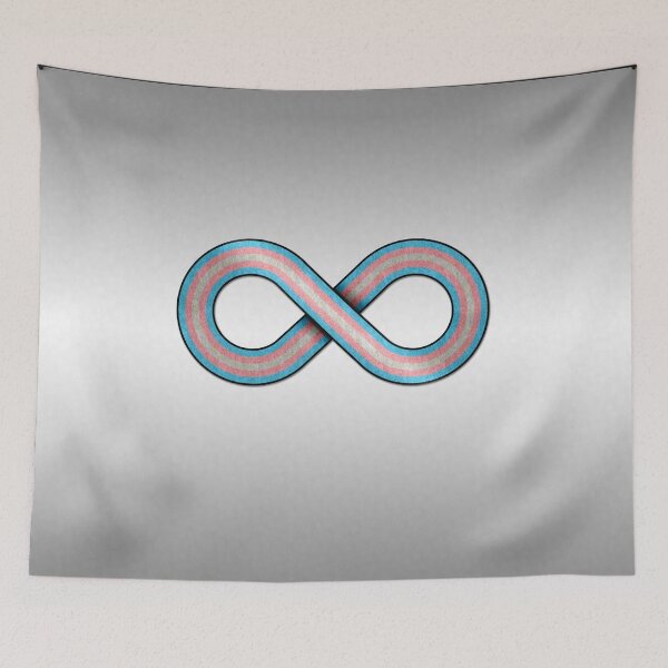 Item preview, Large Infinity Vector Symbol Striped with Transgender Pride Flag designed and sold by LiveLoudGraphic.