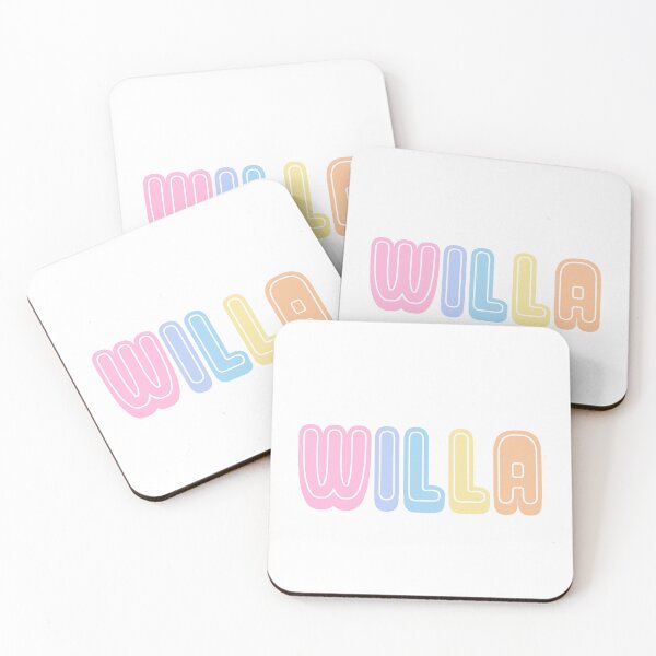 Item preview, Willa Name Colorful designed and sold by designbycecilia.