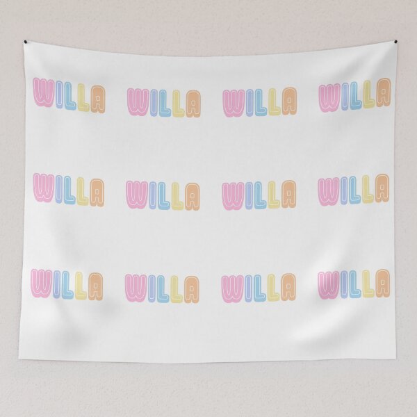 Item preview, Willa Name Colorful designed and sold by designbycecilia.