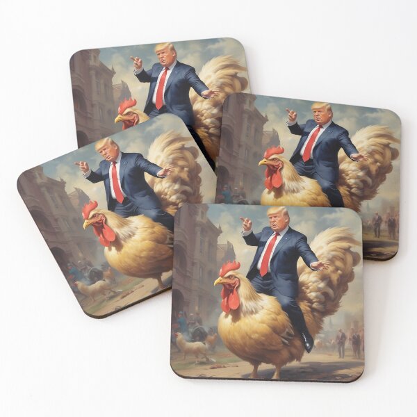 Item preview, Trump Riding a Big Ol' Chicken designed and sold by ToadfreakMcGee123.