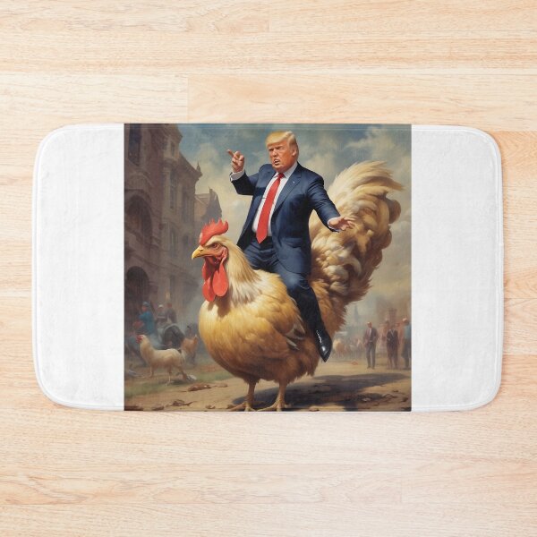 Item preview, Trump Riding a Big Ol' Chicken designed and sold by ToadfreakMcGee123.
