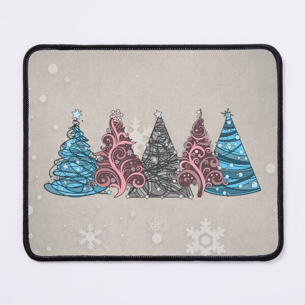 Item preview, Row of Five Transgender Pride Flag Christmas Trees Vector designed and sold by LiveLoudGraphic.