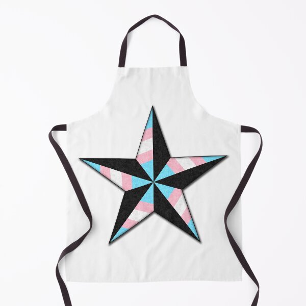 Item preview, Transgender Pride Flag Colored Nautical Star designed and sold by LiveLoudGraphic.