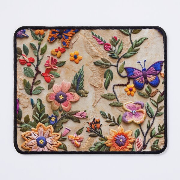 Item preview, Butterfly Floral Embroidery Patterns - Beautiful Handcrafted Designs designed and sold by BlushingCreatives.