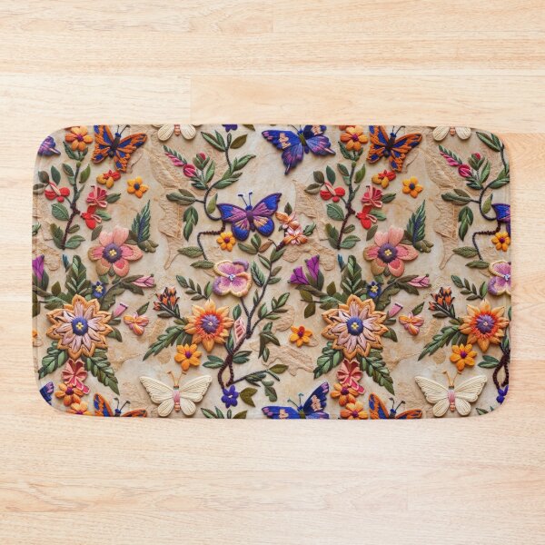 Item preview, Butterfly Floral Embroidery Patterns - Beautiful Handcrafted Designs designed and sold by BlushingCreatives.