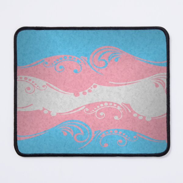 Item preview, Fancy Swooped and Swirled Transgender Pride Flag Background designed and sold by LiveLoudGraphic.