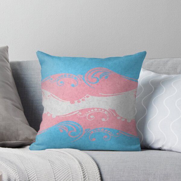 Item preview, Fancy Swooped and Swirled Transgender Pride Flag Background designed and sold by LiveLoudGraphic.