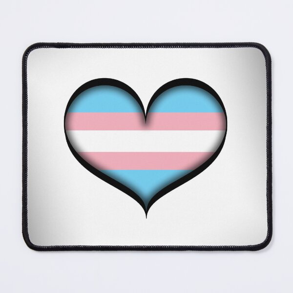 Item preview, Large Vector Heart in Transgender Pride Flag Colors designed and sold by LiveLoudGraphic.
