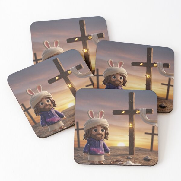 Item preview, Cute Jesus Bunny, Hoppy Easter Jesus, Christian Meme Art designed and sold by TheoVerse.
