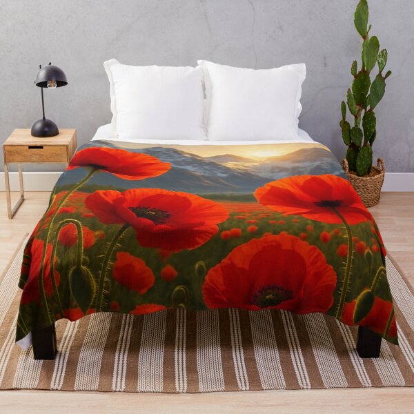Item preview, „Whispers of Red – Wild Poppies & Alpine Light” designed and sold by SoulPrints by Beata.