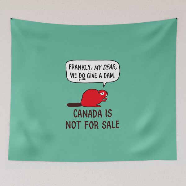 Item preview, Frankly, my dear, we do give a dam! Canada is not for sale | Dark text designed and sold by WearCub.