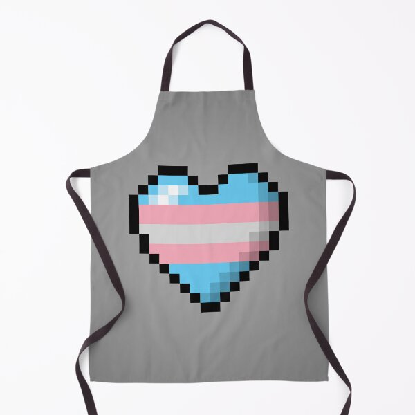 Item preview, Large Pixel Heart Design in Transgender Pride Flag Colors designed and sold by LiveLoudGraphic.