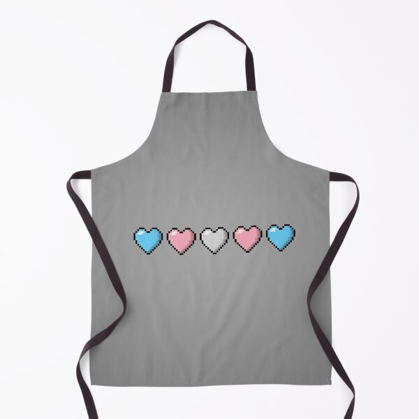 Item preview, Row of Five Transgender Pride Flag Pixel Hearts designed and sold by LiveLoudGraphic.