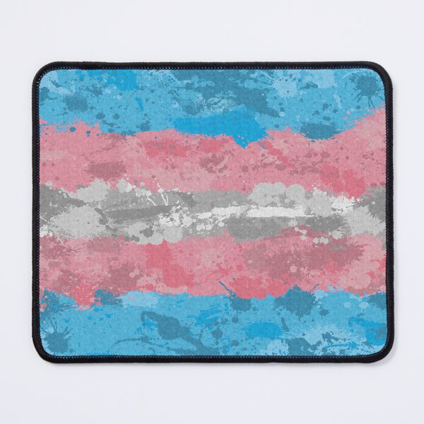 Item preview, Abstract Paint Splatter Transgender Pride Flag Pattern designed and sold by LiveLoudGraphic.