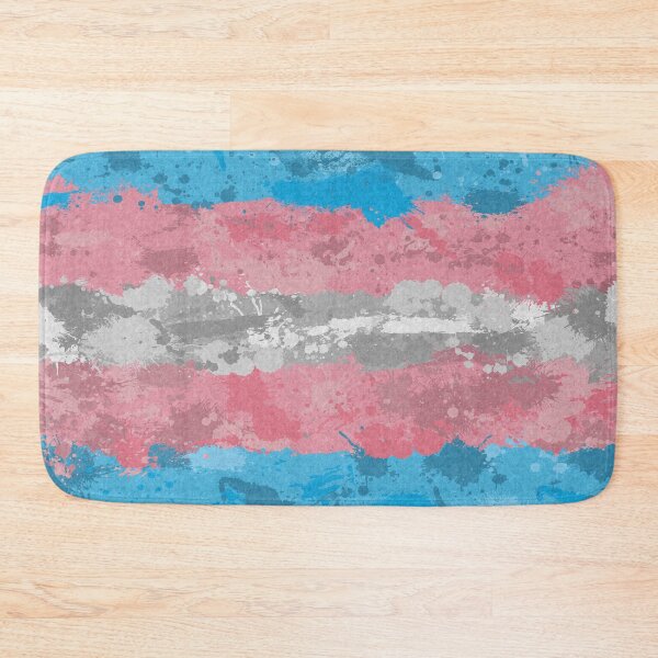 Item preview, Abstract Paint Splatter Transgender Pride Flag Pattern designed and sold by LiveLoudGraphic.