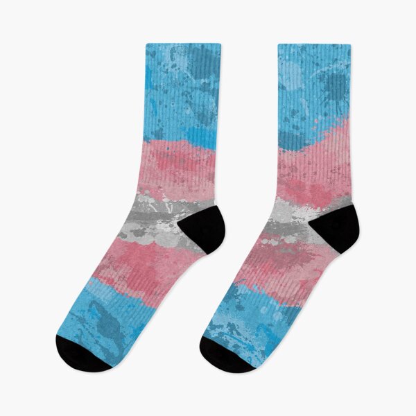 Item preview, Abstract Paint Splatter Transgender Pride Flag Pattern designed and sold by LiveLoudGraphic.
