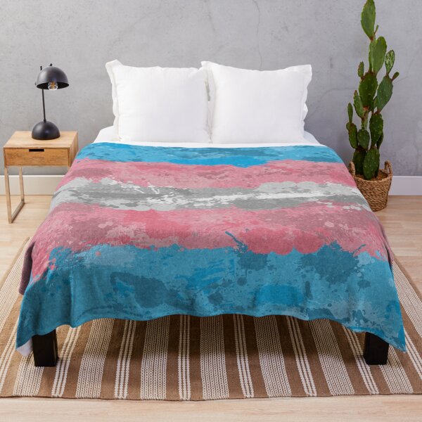 Item preview, Abstract Paint Splatter Transgender Pride Flag Pattern designed and sold by LiveLoudGraphic.