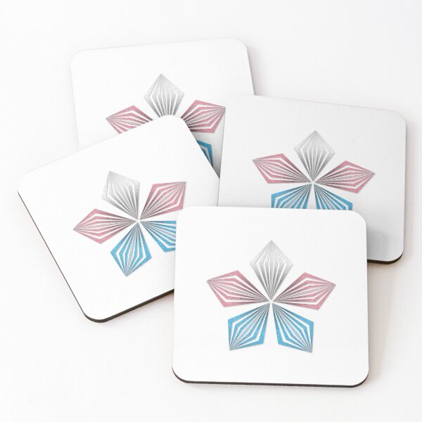 Item preview, Transgender Pride Flag Colored Geometric Starburst designed and sold by LiveLoudGraphic.