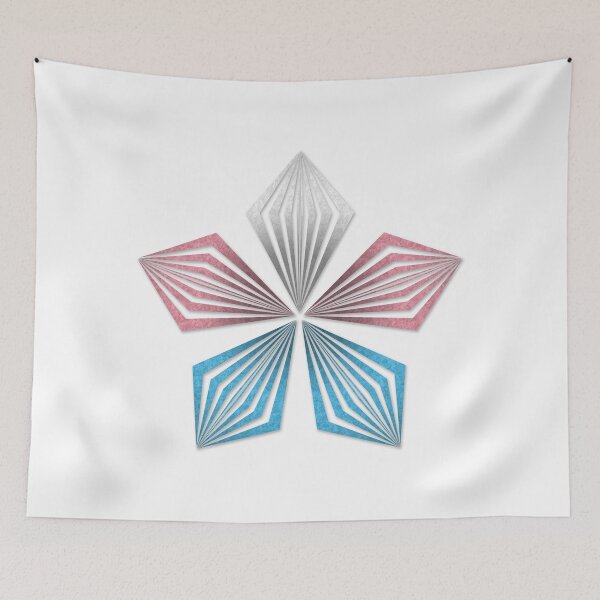 Item preview, Transgender Pride Flag Colored Geometric Starburst designed and sold by LiveLoudGraphic.